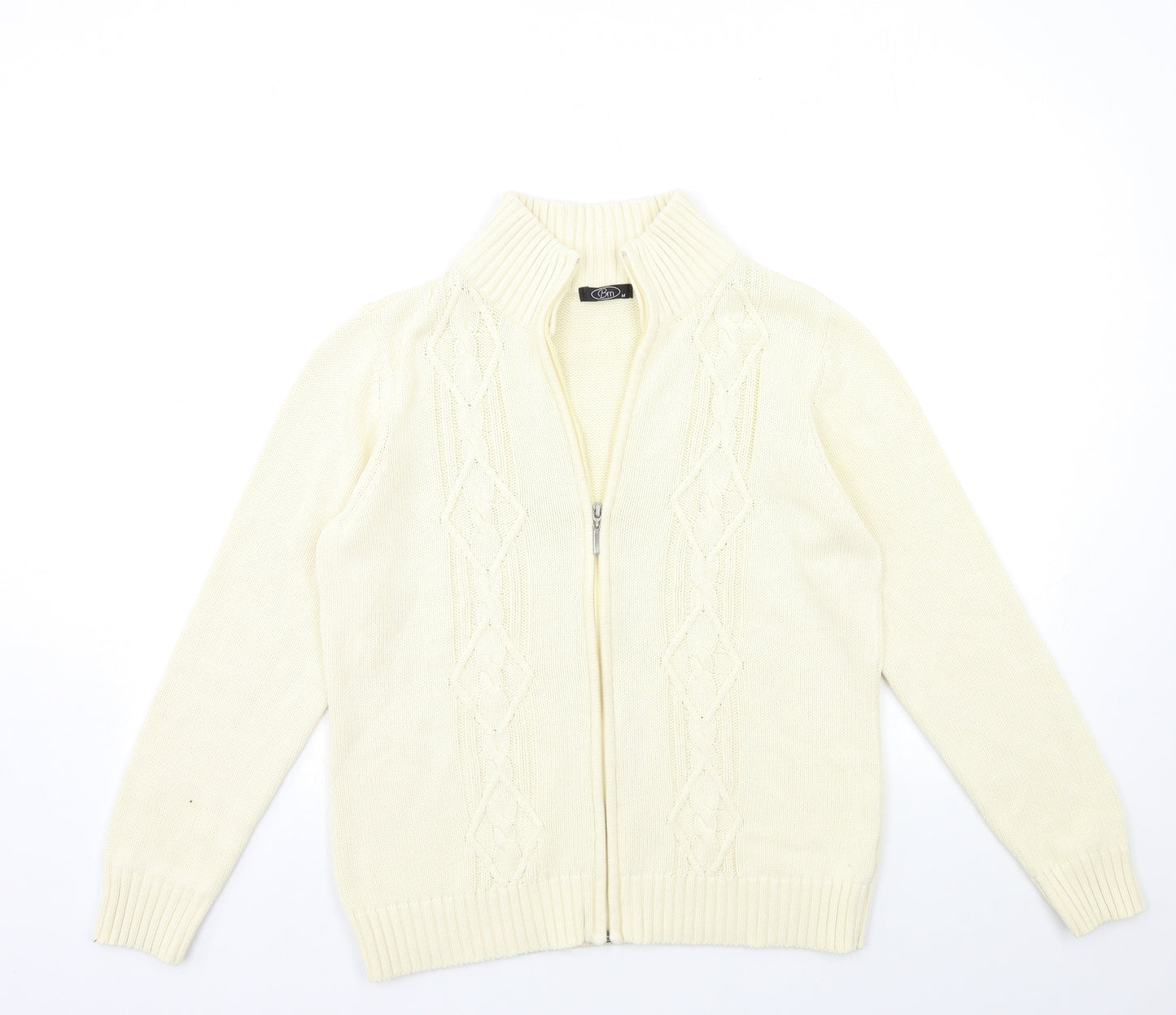 Bonmarché Mens Beige  Knit Cardigan Jumper Size M