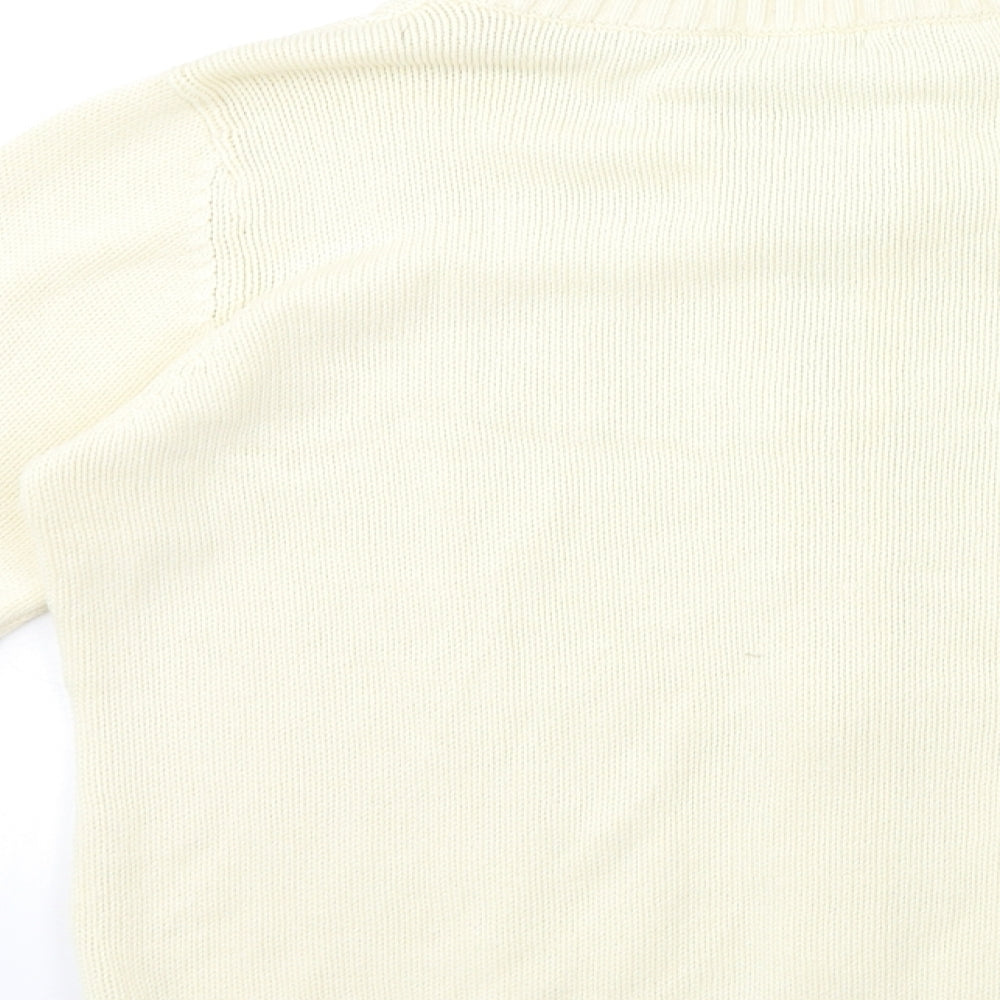 Bonmarché Mens Beige  Knit Cardigan Jumper Size M