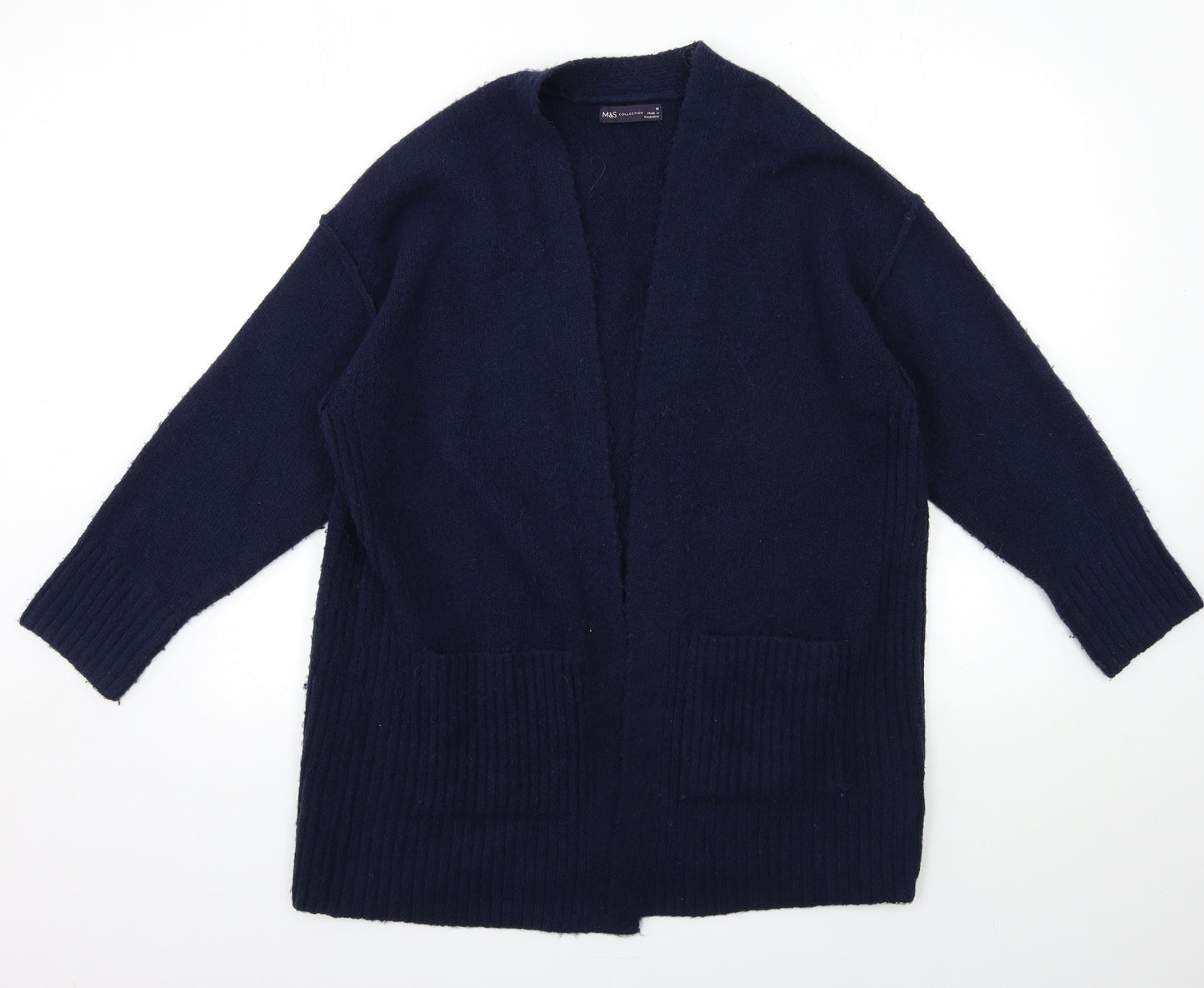 Marks and Spencer Womens Blue  Knit Cardigan Jumper Size M