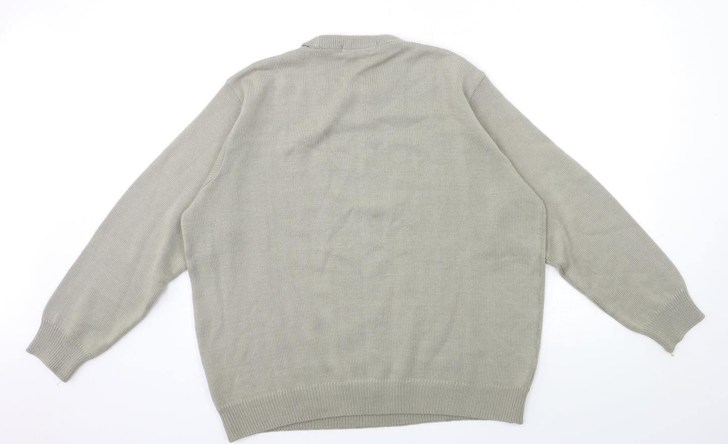EWM Mens Grey  Knit Pullover Jumper Size L