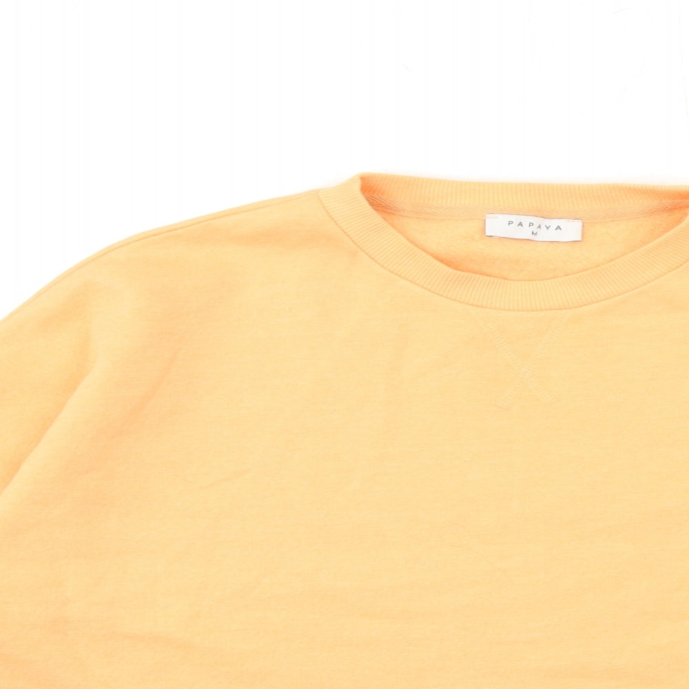 Papaya Womens Orange   Pullover Sweatshirt Size M