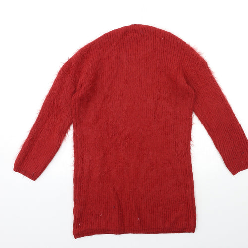 Primark Womens Red  Knit Pullover Jumper Size 4