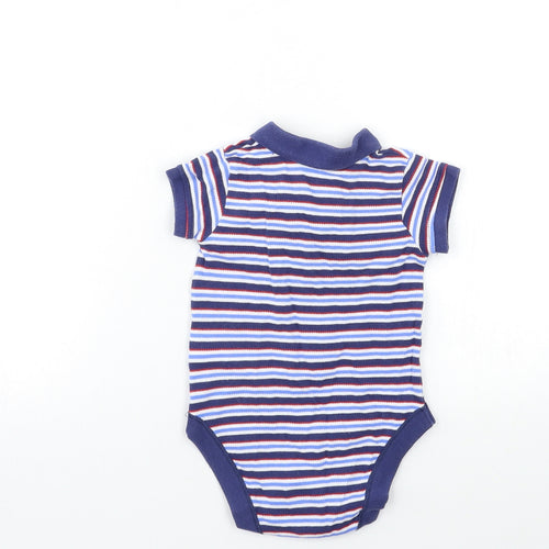 Marks and Spencer Baby Blue Striped  Babygrow One-Piece Size 9-12 Months