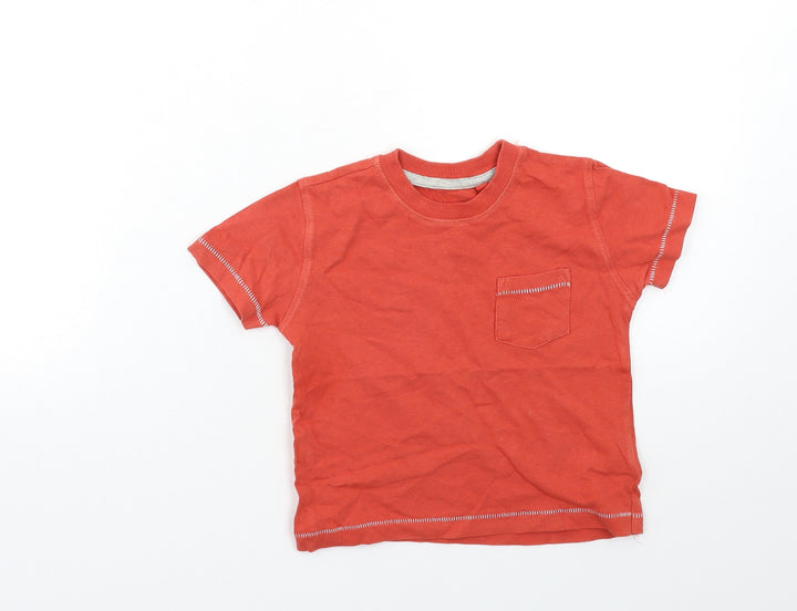 NEXT Baby Orange Basic T-Shirt Size 9-12 Months
