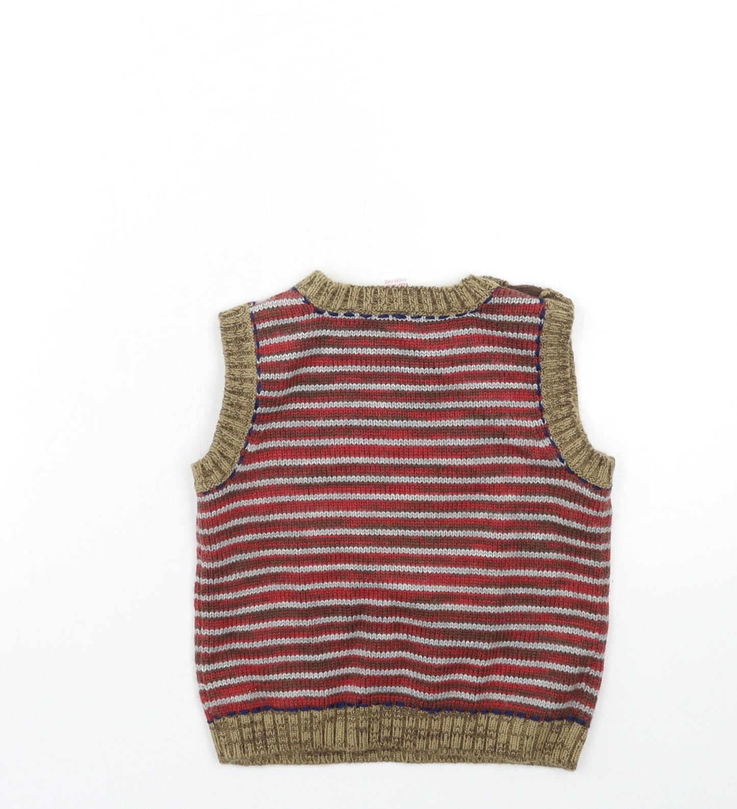 NEXT Baby Brown Striped Knit Pullover Jumper Size 12-18 Months
