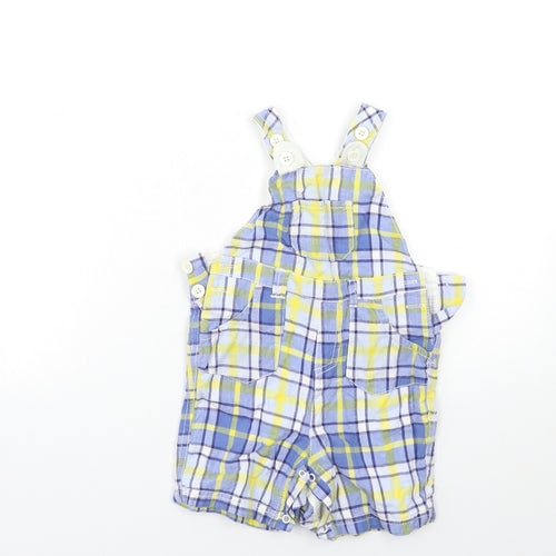 NEXT Baby Blue Check  Cargo Trousers Size 9-12 Months