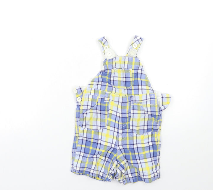 NEXT Baby Blue Check  Cargo Trousers Size 9-12 Months