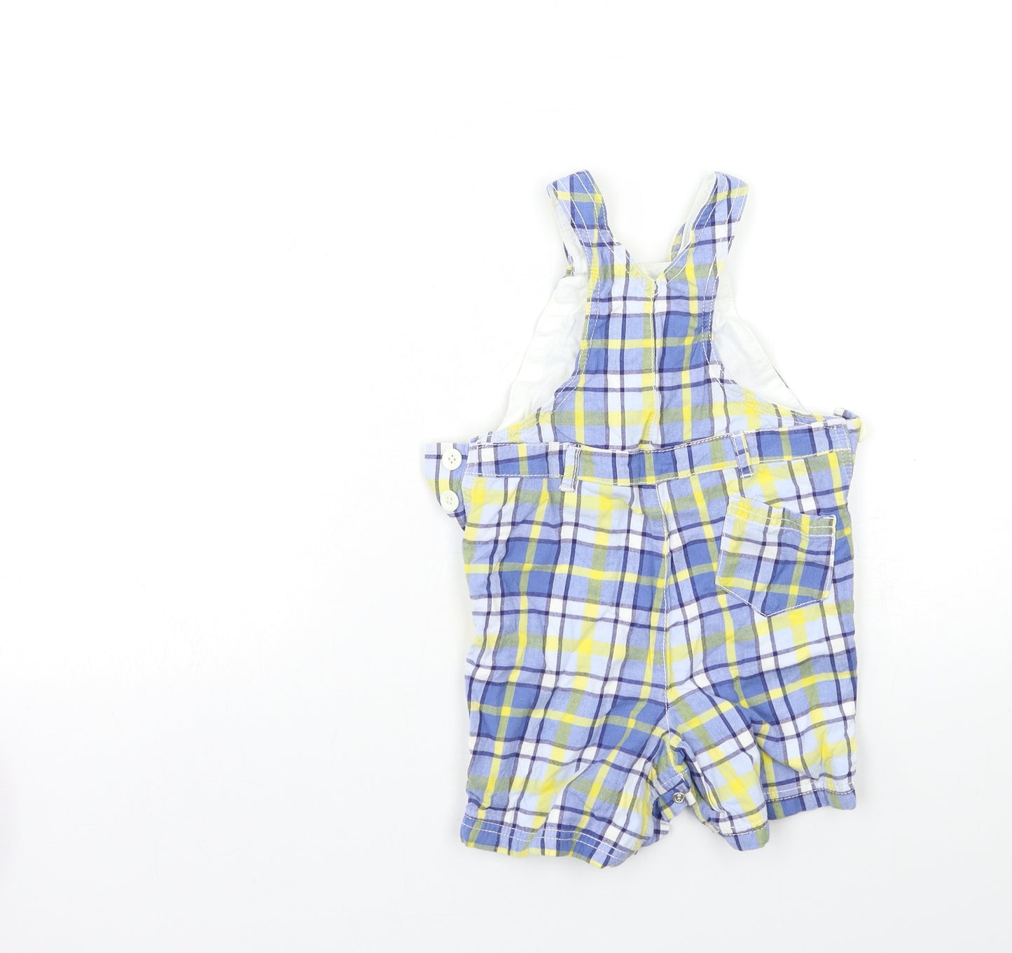 NEXT Baby Blue Check  Cargo Trousers Size 9-12 Months