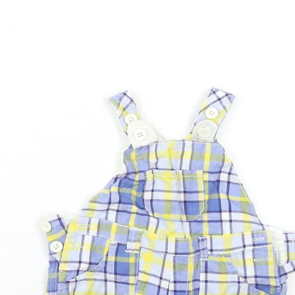 NEXT Baby Blue Check  Cargo Trousers Size 9-12 Months