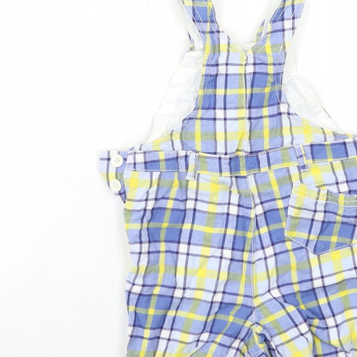 NEXT Baby Blue Check  Cargo Trousers Size 9-12 Months