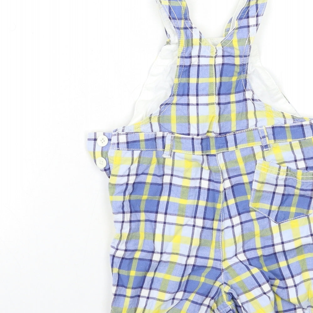 NEXT Baby Blue Check  Cargo Trousers Size 9-12 Months