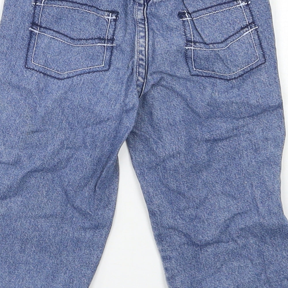 George Baby Blue  Denim Cargo Jeans Size 9-12 Months