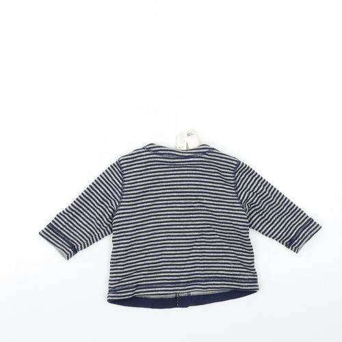 Gap Baby Grey Striped  Pullover Jumper Size 3-6 Months