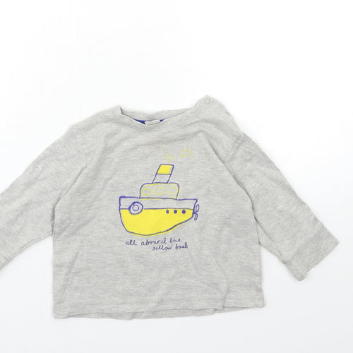 NEXT Baby Grey   Basic T-Shirt Size 6-9 Months