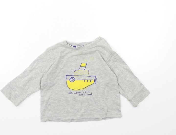 NEXT Baby Grey   Basic T-Shirt Size 6-9 Months