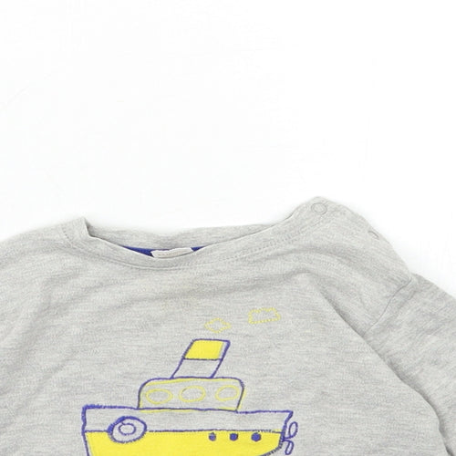 NEXT Baby Grey   Basic T-Shirt Size 6-9 Months