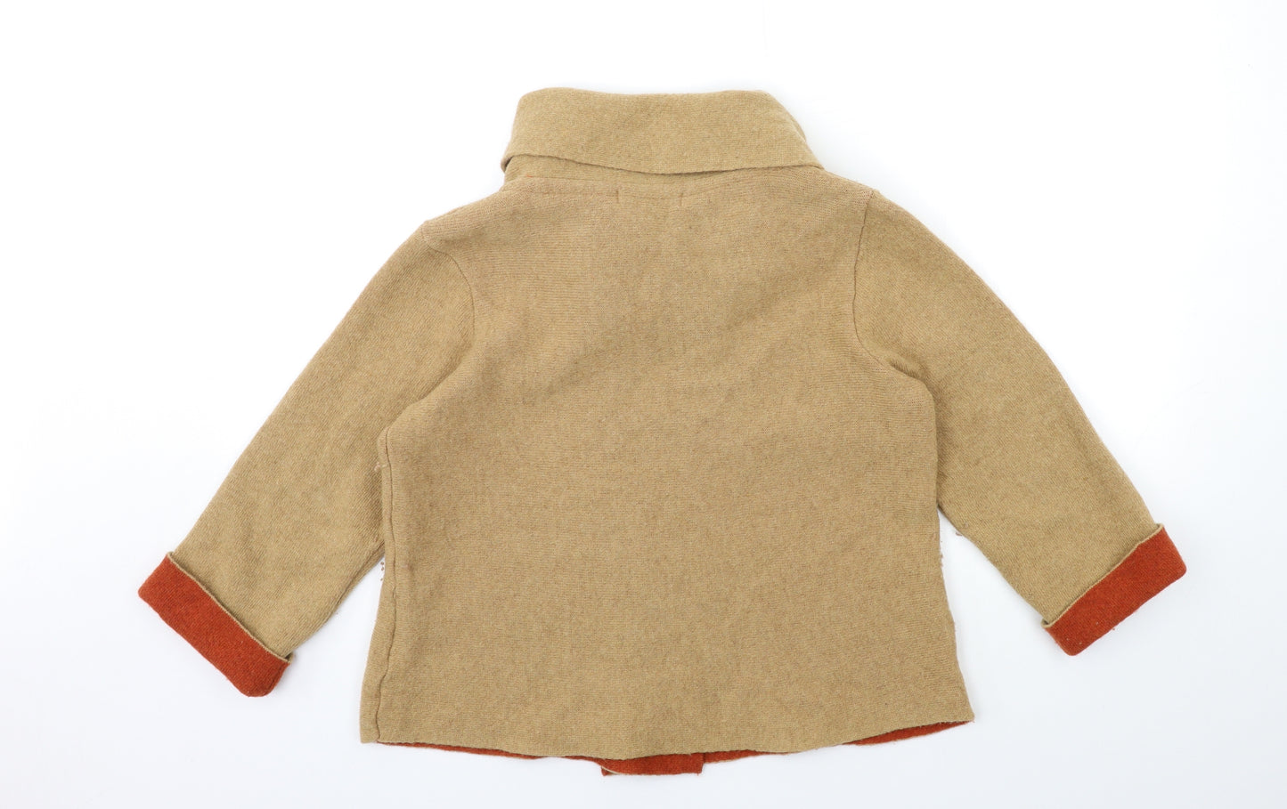Chiaramente Womens Beige  Knit Cardigan Jumper Size M