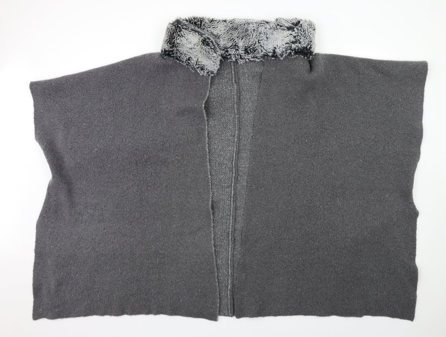 Marks and Spencer Womens Grey  Knit Cardigan Jumper One Size