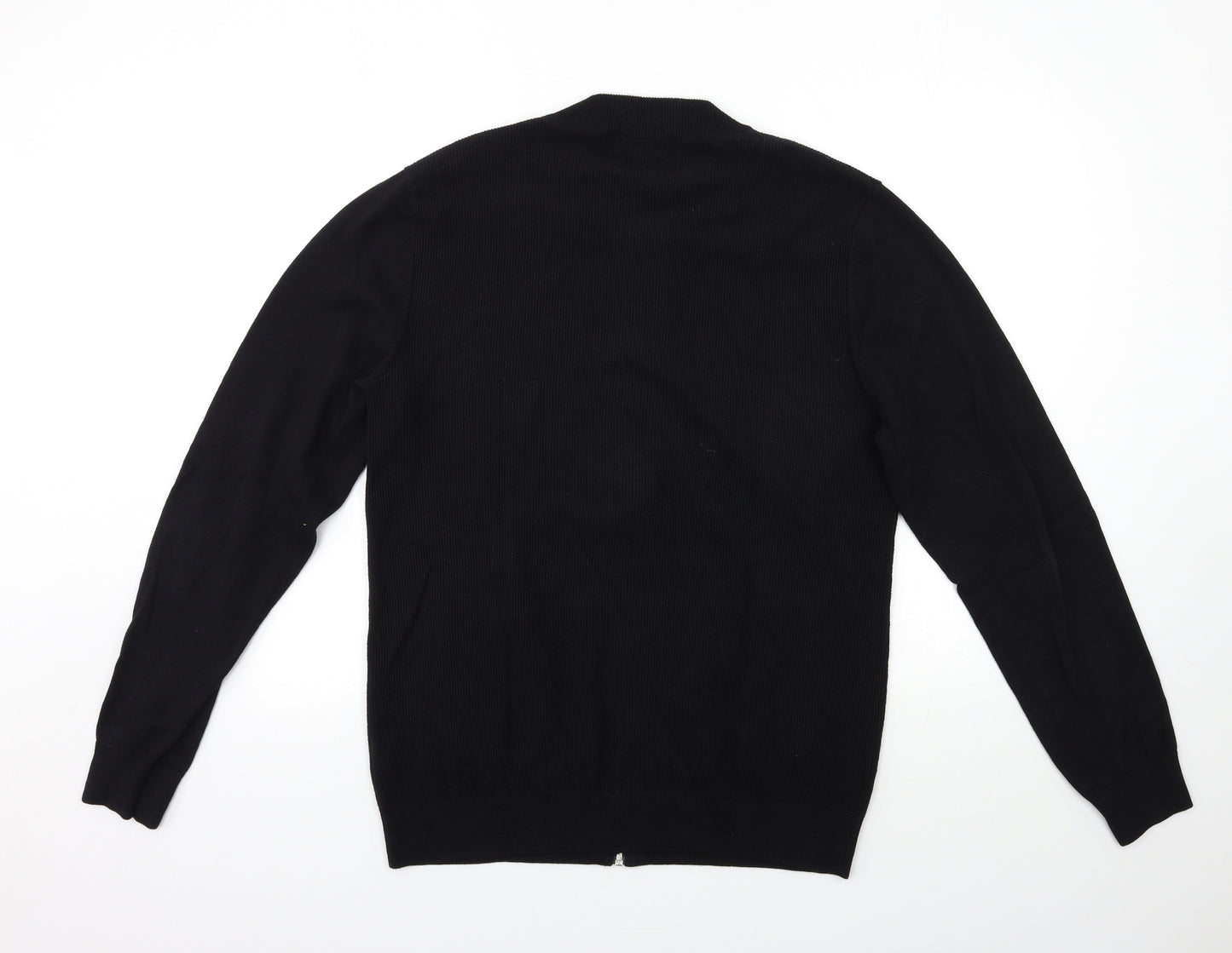 NEXT Mens Black  Knit Cardigan Jumper Size L
