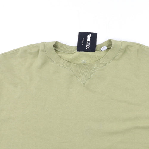 COLLUSION Mens Green   Pullover Sweatshirt Size L