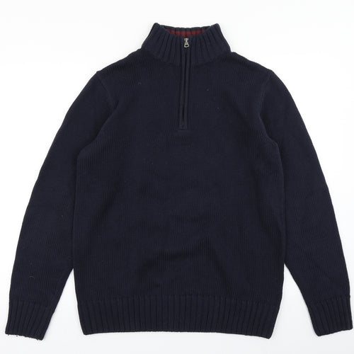 Charles Wilson Mens Blue  Knit Pullover Jumper Size L