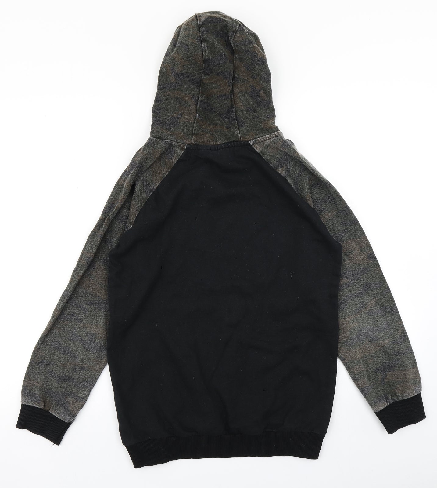 Primark Boys Green Camouflage  Pullover Hoodie Size 12-13 Years  - Playstation