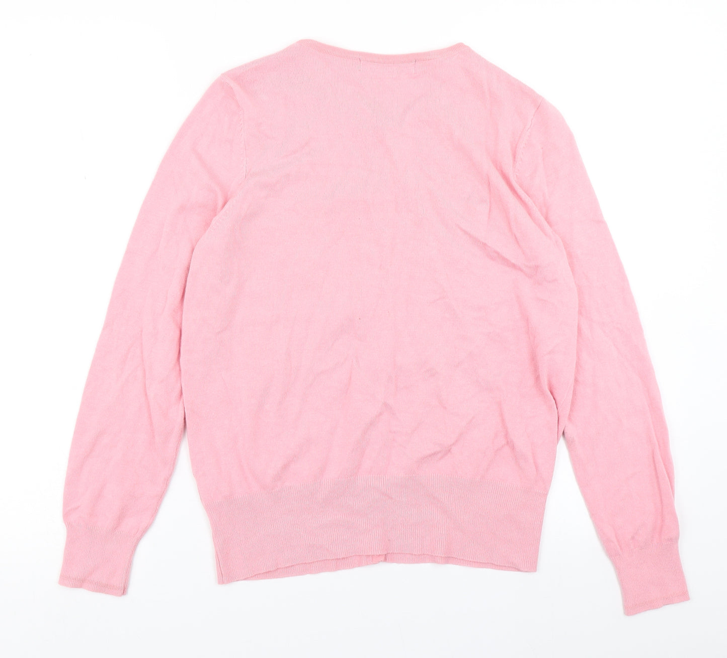M&S Collection Womens Pink  Knit Cardigan Jumper Size 12