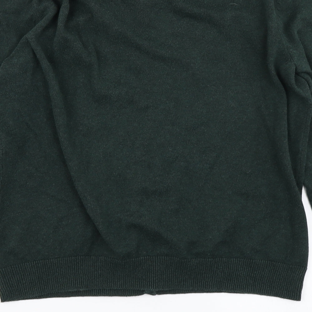 H&M Womens Green  Knit Cardigan Jumper Size M