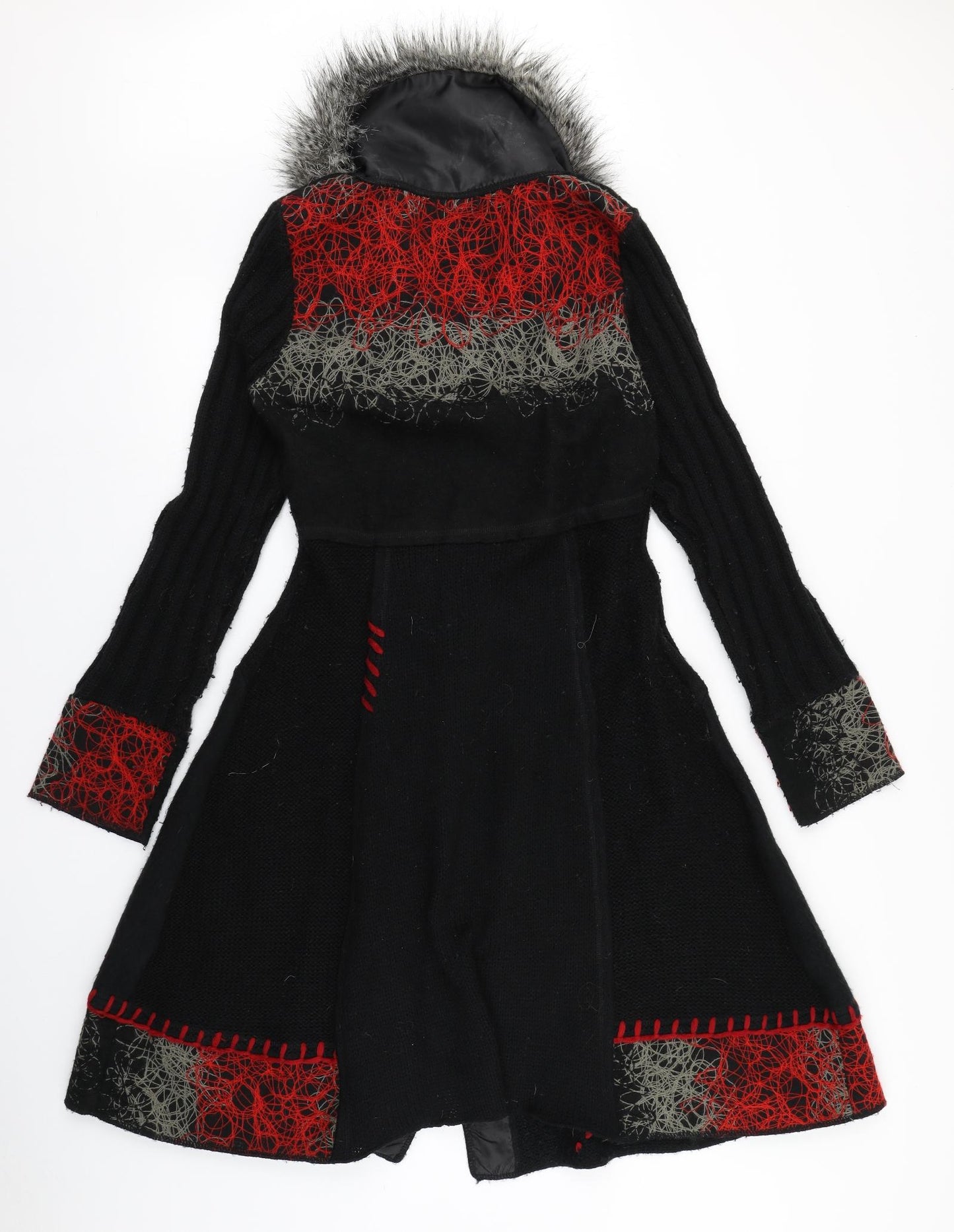 Stella Womens Black  Knit Cardigan Jumper Size 12