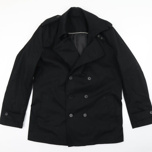 NEXT Womens Black   Overcoat Coat Size XL