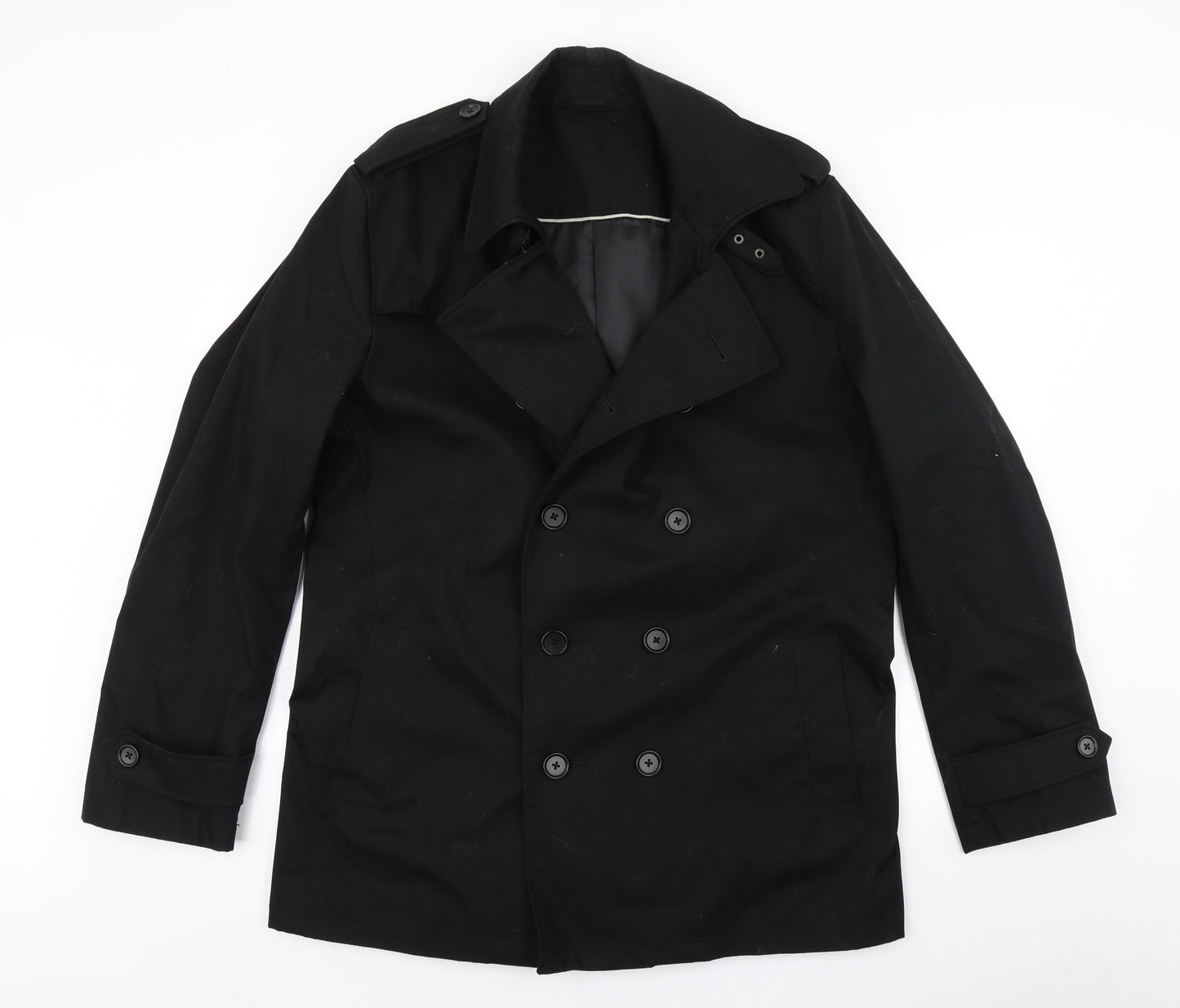 NEXT Womens Black   Overcoat Coat Size XL