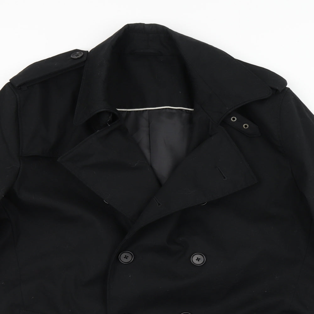 NEXT Womens Black   Overcoat Coat Size XL