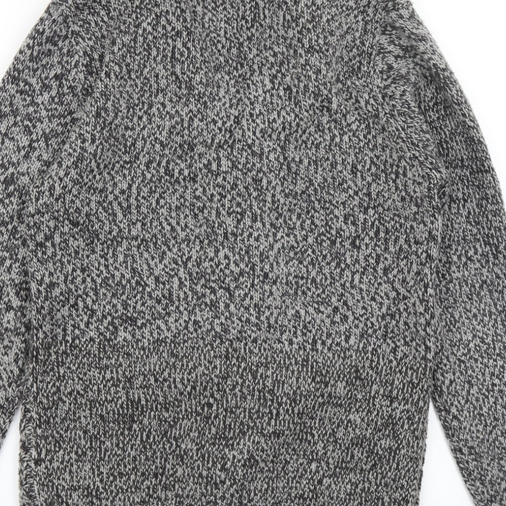 Cedar Wood State Mens Black  Knit Cardigan Jumper Size XS
