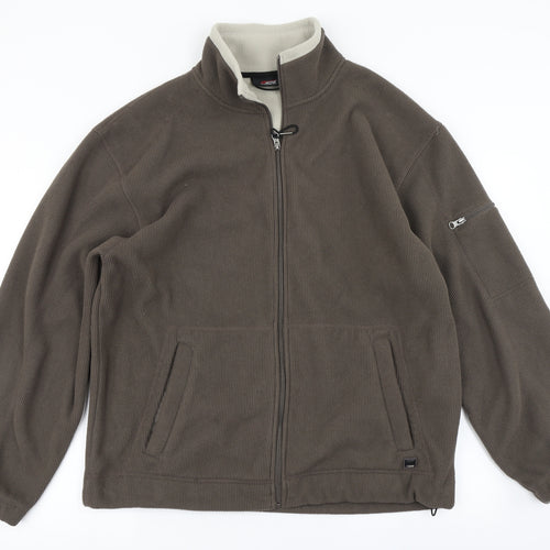 Active by CedarWood State Mens Brown  Fleece Jacket  Size L