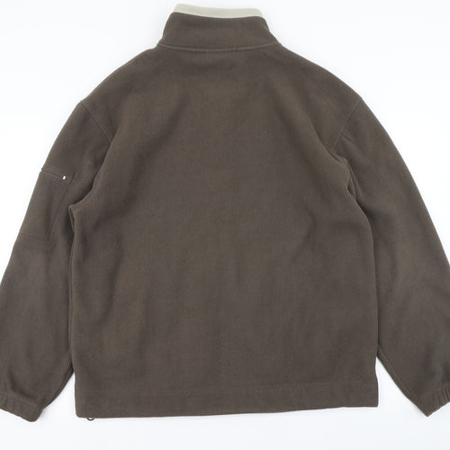 Active by CedarWood State Mens Brown  Fleece Jacket  Size L