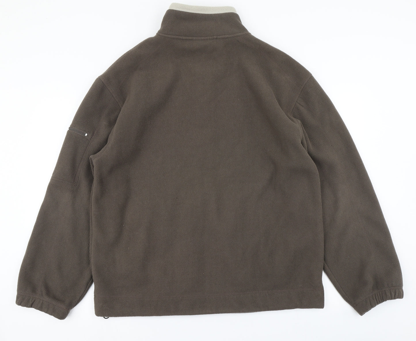 Active by CedarWood State Mens Brown  Fleece Jacket  Size L