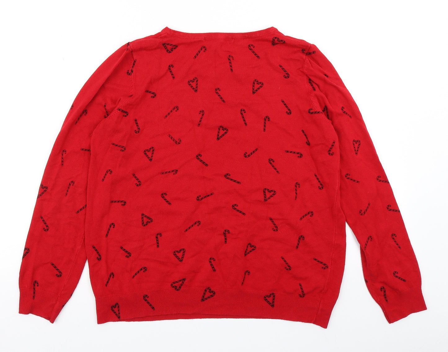 George Womens Red  Knit Pullover Jumper Size 16  - Christmas Jumper