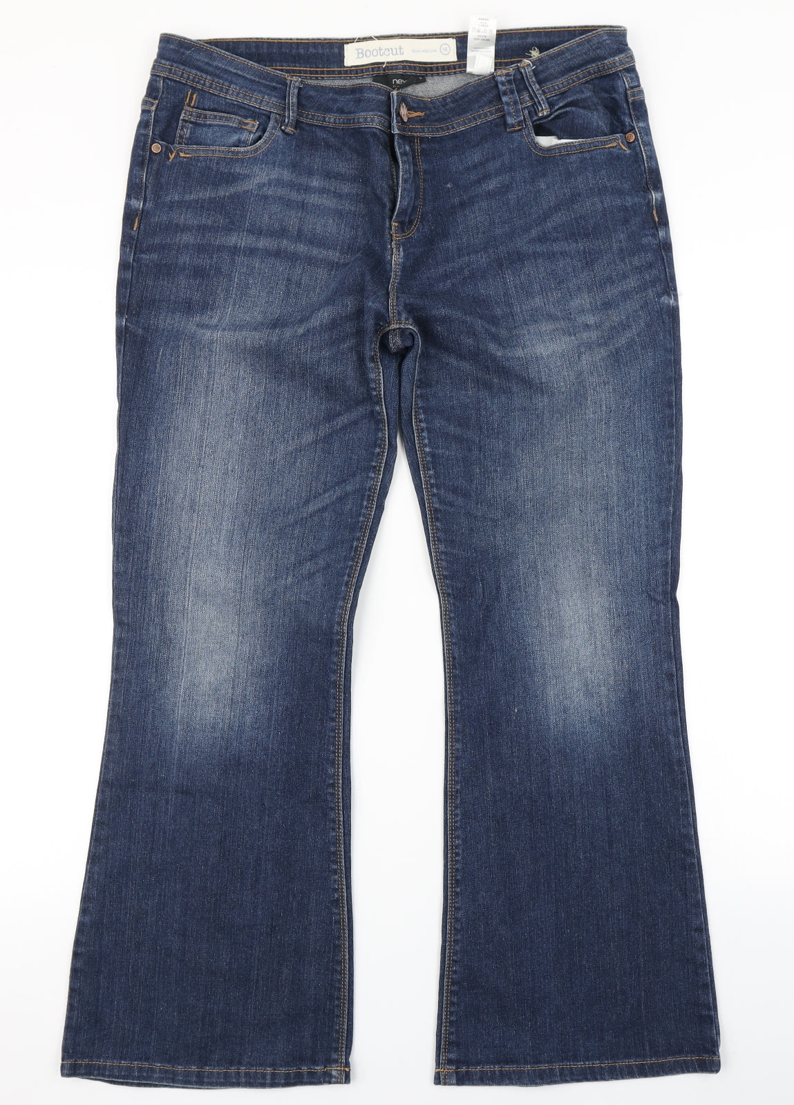 NEXT Womens Blue  Denim Bootcut Jeans Size 16 L27 in