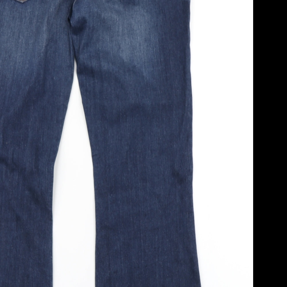 NEXT Womens Blue  Denim Bootcut Jeans Size 16 L27 in