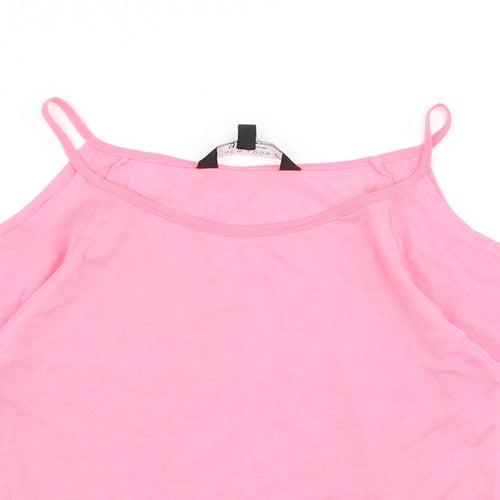 915 Generation Girls Pink   Basic T-Shirt Size 10-11 Years  - Cold shoulder