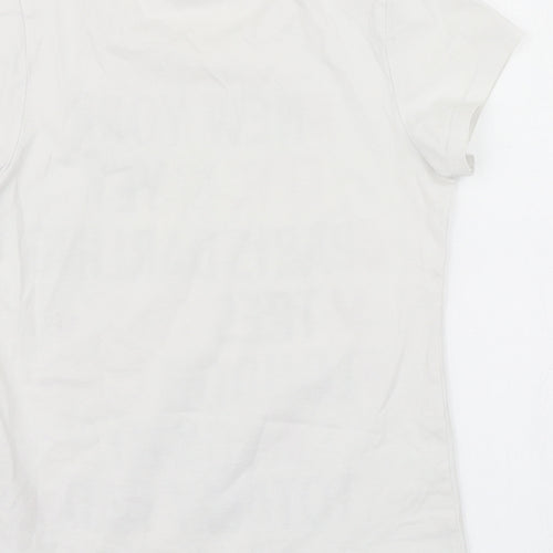 M&S Girls White   Basic T-Shirt Size 8-9 Years