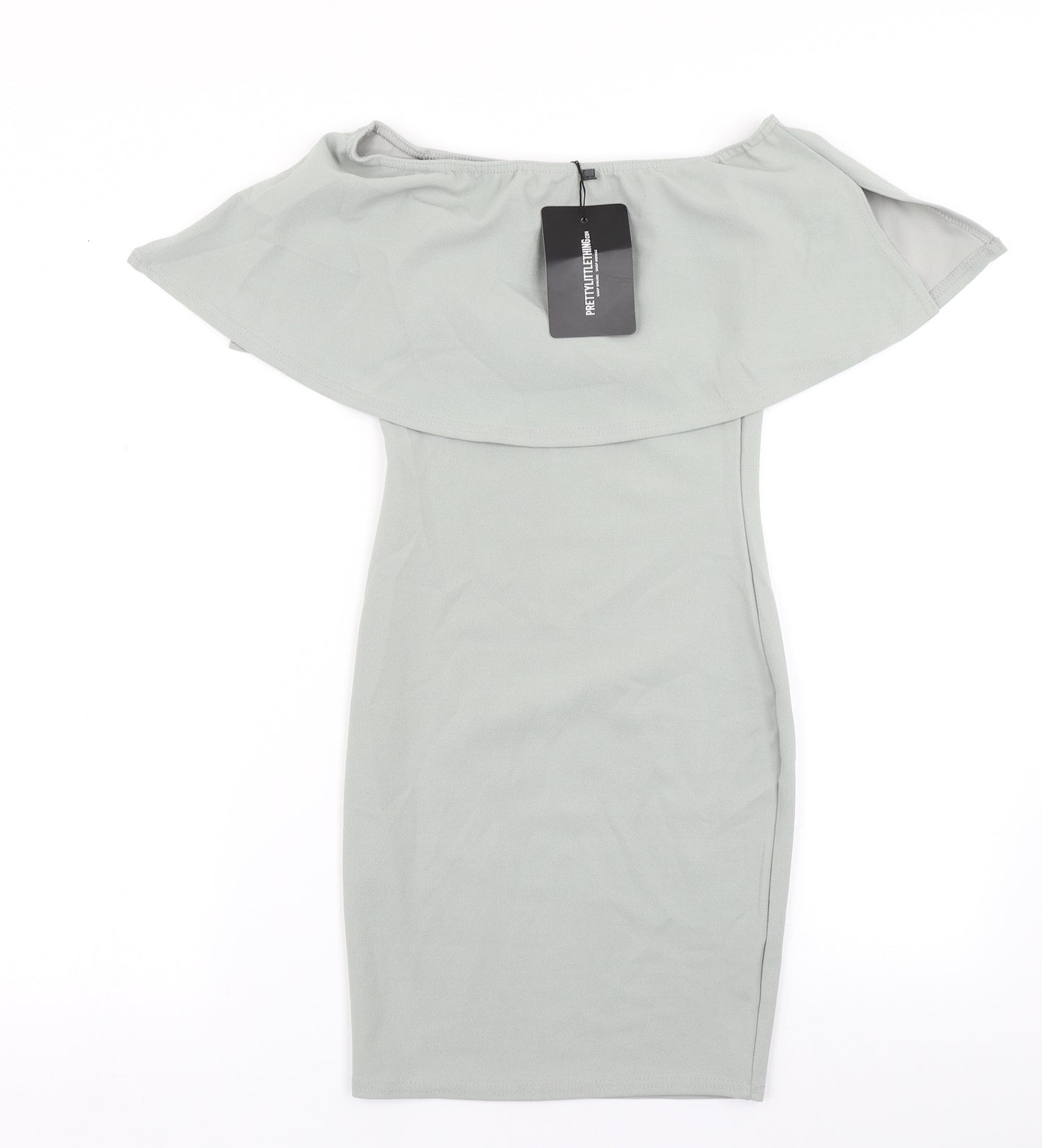 PRETTYLITTLETHING Womens Green   Bodycon  Size 6