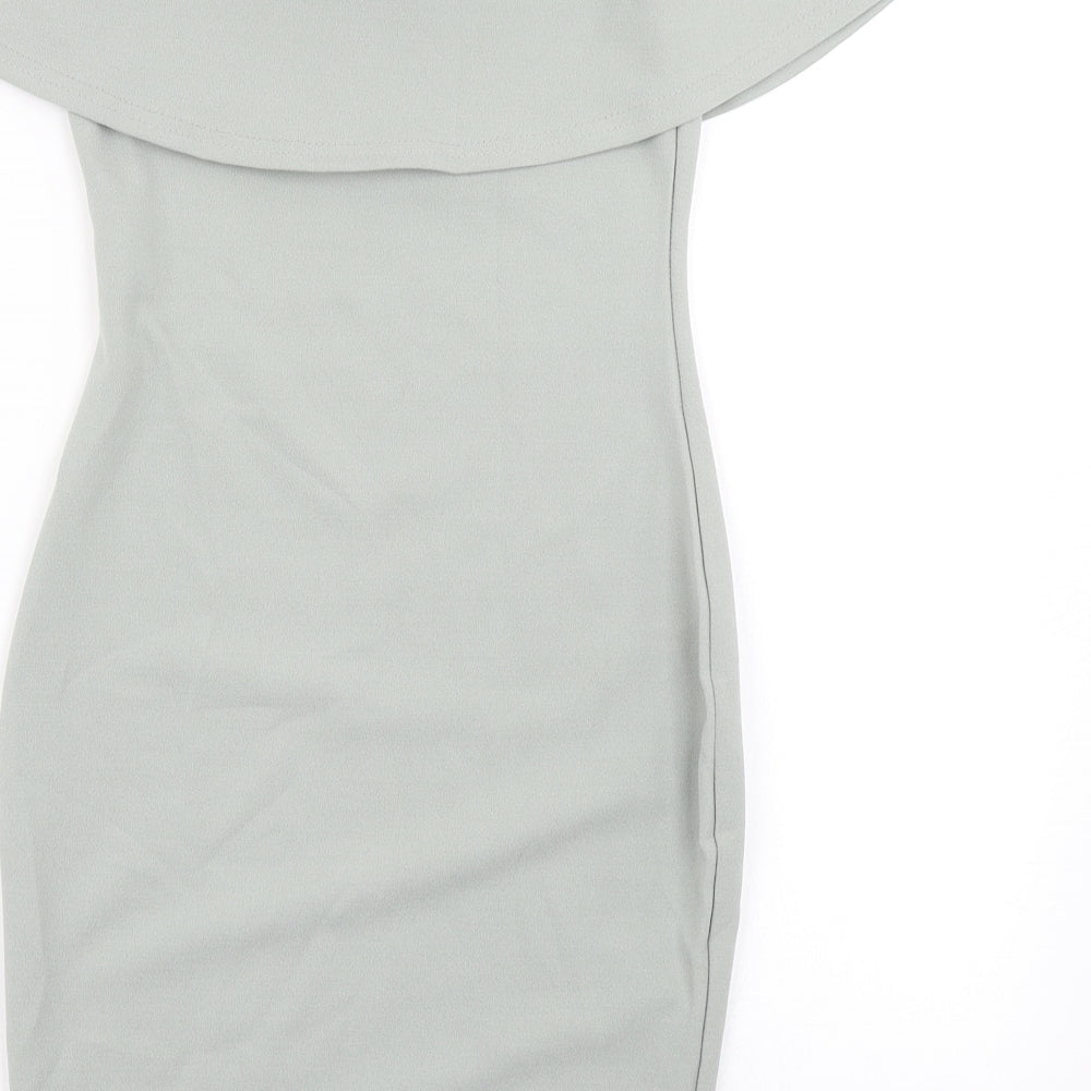 PRETTYLITTLETHING Womens Green   Bodycon  Size 6
