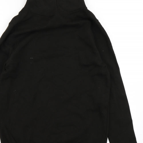Justhoods Womens Black   Pullover Hoodie Size S