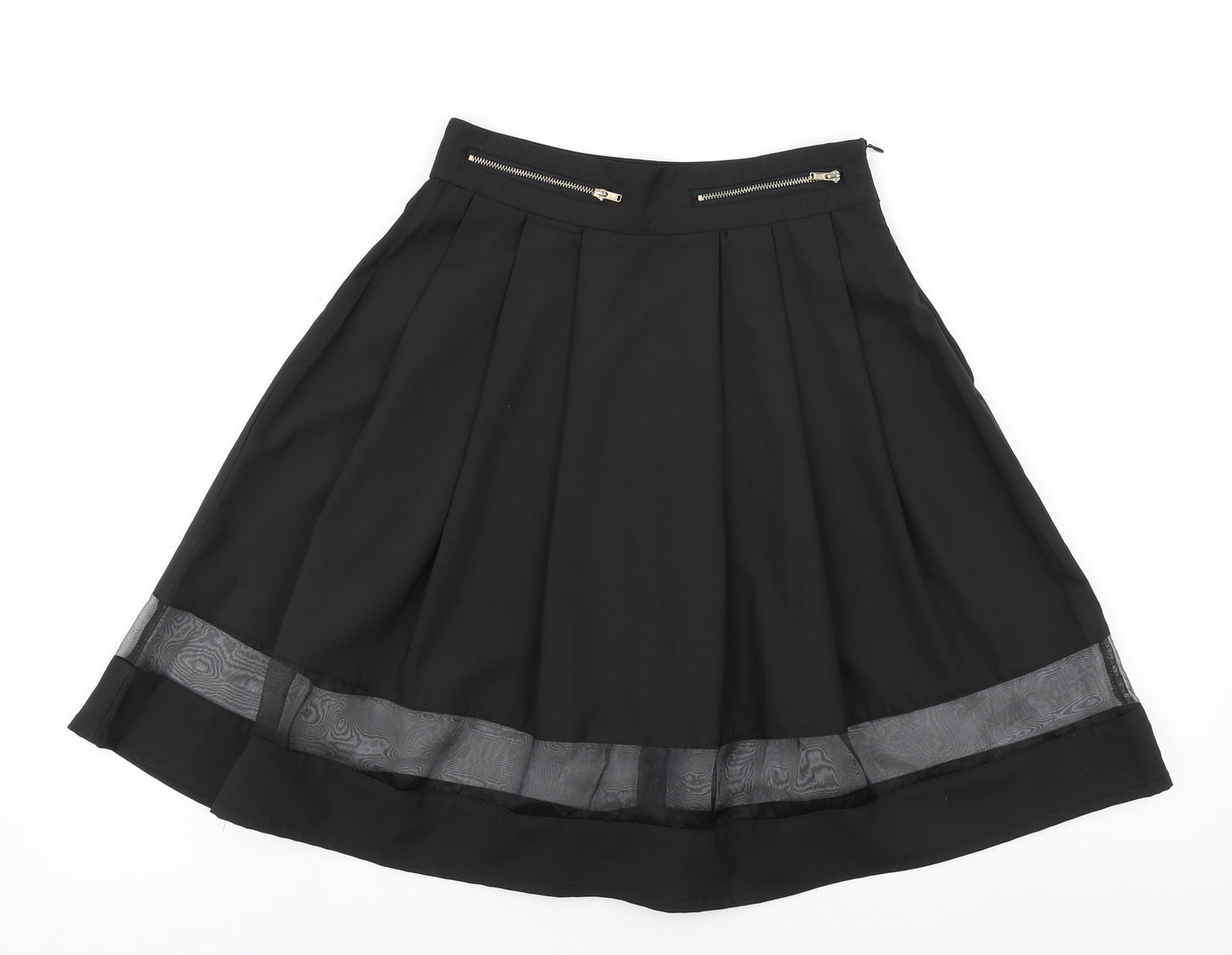 The Style Womens Black   Pleated Skirt Size XS