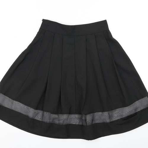 The Style Womens Black   Pleated Skirt Size XS