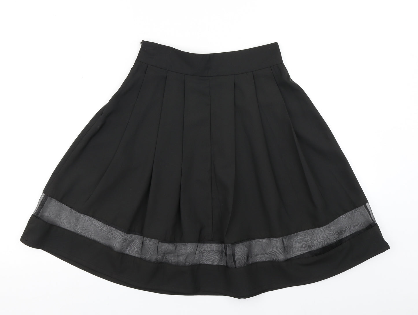The Style Womens Black   Pleated Skirt Size XS
