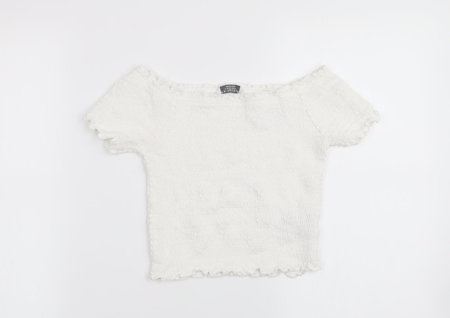 Primark Girls White   Basic T-Shirt Size 11-12 Years