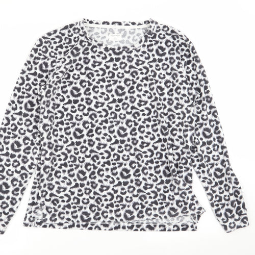 jeff and co Womens Multicoloured Animal Print  Top Pyjama Top Size 8