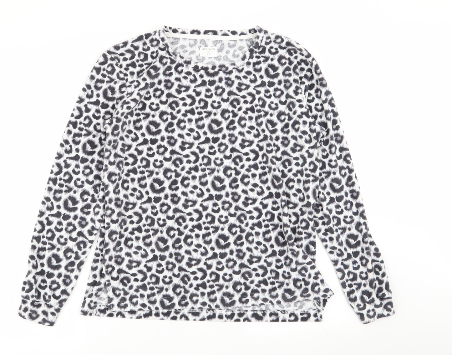 jeff and co Womens Multicoloured Animal Print  Top Pyjama Top Size 8